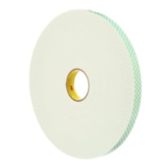 3M 4466 3M 4466W Double Coated Foam Tape 0.5 x 5Yd, White