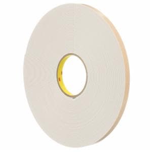 3M™ Double Coated Polyethylene Foam Tape 4496W, White, 54 in x 36 yd, 62 mil, 1 Roll/Case image 3M™ Double Coated Polyethylene Foam Tape 4496W, White, 54 in x 36 yd, 62 mil, 1 Roll/Caseimage