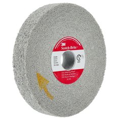 Scotch-Brite™ EX2 Deburring Wheel, X2-WL, 8A MED, 6 in x 1 in x 1 in (15.24 cm x 2.54 cm x 2.54 cm)