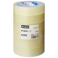 Scotch® 軽包装用テープ 619S 24mm x 50m 透明