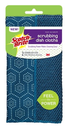 US-99032-N-Non-Scratch Scrubbing Dish Cloth-2 Pk-IP1