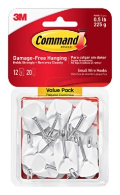 17067-12ES Command™ Small Wire Hooks Value Pack