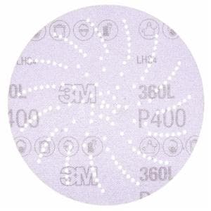 3M Xtract Film Disc 360L, P400 3MIL, 3 in, Die 300LG, 100/Carton, 500 ea/Caseimage