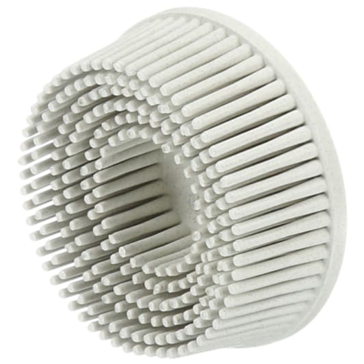Scotch-Brite™ Roloc™ Bristle Disc, RD-ZB, 07528, 120, TR, White, 2 in, 10/Carton, 40 ea/Case