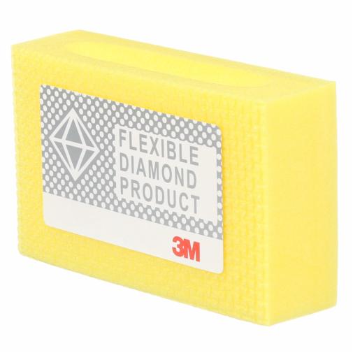 3M Flexible Diamond Hand Lap - 10 Pack, M74 Grit, Red, 3-3/4" X 2-1/4" - For Wet/Dry Sanding On Hard Materials