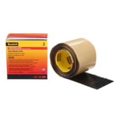 Scotch Vinyl Mastic Roll, 2210, black, 90 mil, 4 in x 10 ft