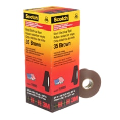 Scotch® 35 Vinyl Electrical Colour Coding Tape, brown, 7 mil,