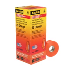 Scotch® 35 Pro Grade Vinyl Electrical Colour Coding Tape, orange
