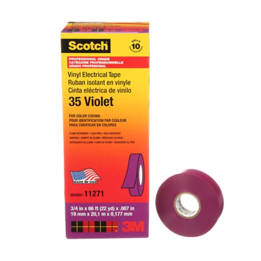 3-M 35-VIOLET-3/4X66FT VINYL COLOR CODING TAPE3/4-INCH X 66-FEET