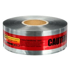 Scotch® 406 Detectable Buried Barricade Tape, CAUTION