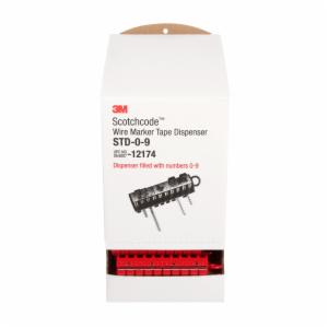 3M™ ScotchCode Wire Marker Tape Dispenser with Tape STD-0-9, compact design for easy handling, 25/Case image 3M™ ScotchCode Wire Marker Tape Dispenser with Tape STD-0-9, compact design for easy handling, 25/Caseimage