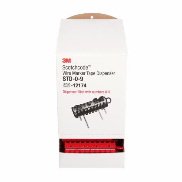 ™ ScotchCode Wire Marker Tape Dispenser with Tape STD-0-9