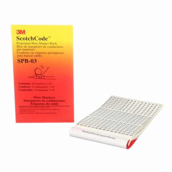 ™ ScotchCode Pre-Printed Wire Marker Book SPB-03