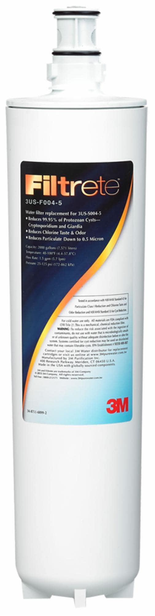 3M(TM) Filtrete(TM) 淨水器替換濾心 S004, 3US-F004-5