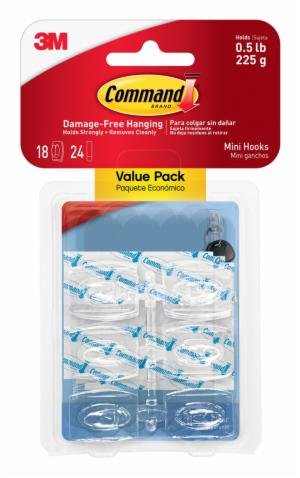 Command Mini Clear Hooks 17006CLR-18ES image Command Mini Clear Hooks 17006CLR-18ESimage