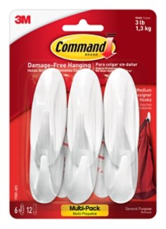 17081-6ES Command™ Medium Designer Hooks Multi-Pack