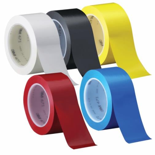 3M(TM) PVC膠帶 471, 黑色, 1100 mm x 33 m