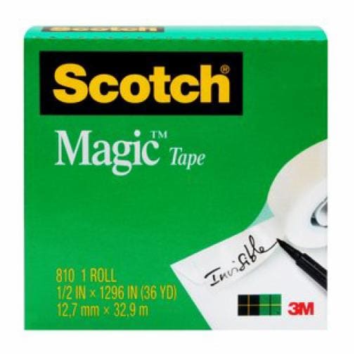 3M(TM) 隱形膠帶 810, 48" x 216 yd