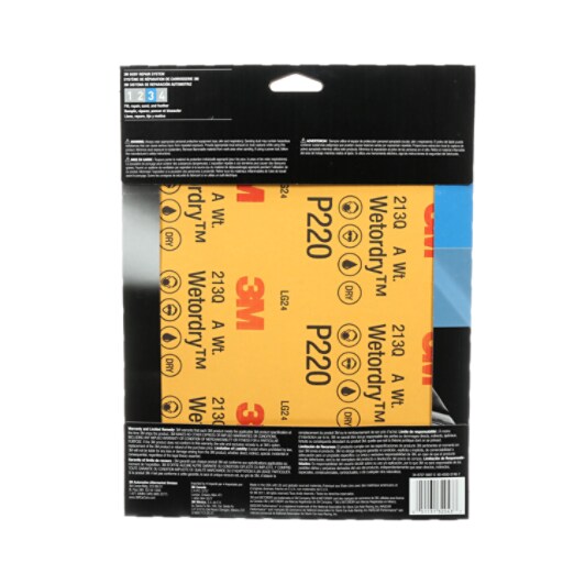 3M-32043 5//PK 3M 32043 220 GRIT 9/"X11/" WET OR DRY