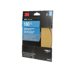 3M™ Stikit™ Sanding Disc, 03114, 180 grit, 6 in  disc, 3 disc s