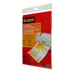 Scotch® Thermal Laminating Pouches, TP3854-20, 22.8 cm x 29 cm