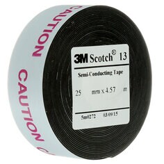 Scotch® 13 Electrical Semi-Conducting Tape, black, 30 mil