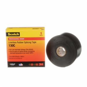 Scotch Linerless Rubber Splicing Tape 130C, 2 in x 30 ft, Black, 12 rolls/Case image Scotch Linerless Rubber Splicing Tape 130C, 2 in x 30 ft, Black, 12 rolls/Caseimage