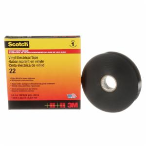 Scotch Vinyl Electrical Tape 22, 3/4 in x 36 yd, Black, 48 rolls/Case image Scotch Vinyl Electrical Tape 22, 3/4 in x 36 yd, Black, 48 rolls/Caseimage