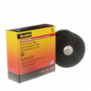Scotch Vinyl Electrical Tape 22, 2 in x 36 yd, Black, 12 rolls/Case image Scotch Vinyl Electrical Tape 22, 2 in x 36 yd, Black, 12 rolls/Caseimage