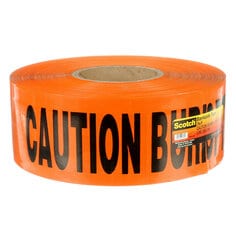 Scotch® 365 Buried Barricade Tape, 4 mil, 3 in x 1000 ft