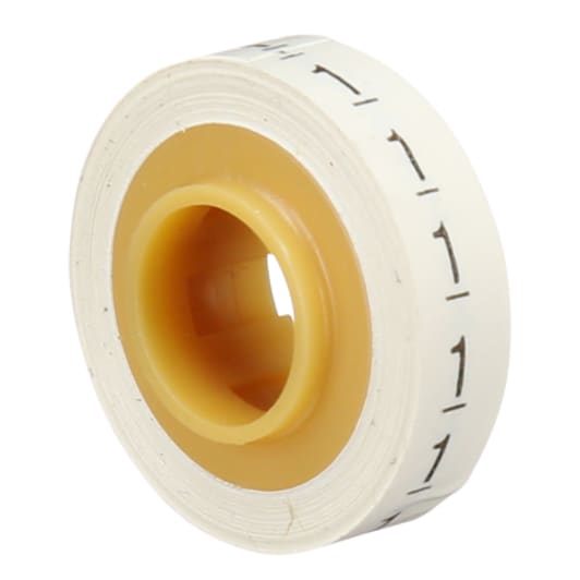 3M SDR-1 Film Number Wire Marker Tape Refill Roll 0.215" x 2.4 m White Legend 