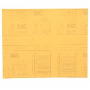 3M™ Gold Abrasive Sheet, 02543, P240 grade, 9 in x 11 in, 50 sheets per pack, 5 packs per caseimage