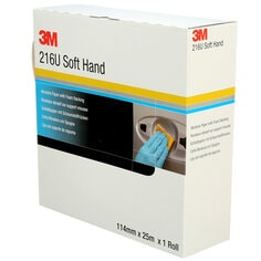 3M™ Precut Soft Hand Rolls, 216U, 50338, P500, 114 mm x 25 m