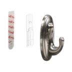 Command™ Decorative Hook Brushed Nickle Traditional Large Hook