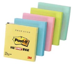 Post-it® 利貼® 可再貼便條紙 654-3A, 粉色
