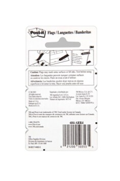 3M Post-it Arrow Flags - 5 Pack Assorted Color Page Markers For Documents & Files