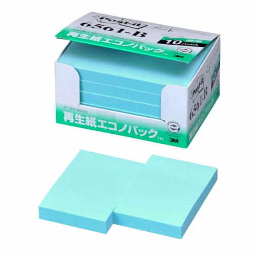 ポスト・イット® エコノパック™ ノート 再生紙 6561-B