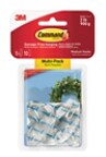 17091CLR-5ES Command™ Clear Medium Hooks, Multi-Pack