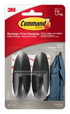 17081BLK-ES Command™ Medium Black Designer Hooks