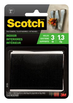 Scotch® Multi-Purpose Fasteners, 3/4 in x 3 in, Black | 3M United