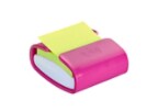 Pro Color Z-notes dispenser, Fushia color filled with 1 Post-it®  Super Sticky  Z-notes Neon Groen color, 90 blaadjes