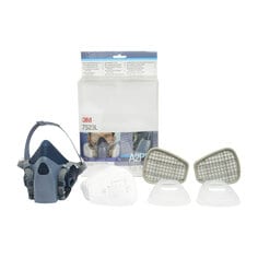 3M™ Kit de media máscara reutilizable grande con filtro A2P3 R, 7523L