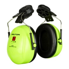 Casque antibruit 3M™ PELTOR™ Optime™ ll H520P3E-467-GB avec attaches pour casque, Hi-Viz