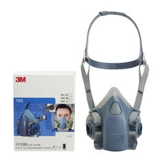 XA007709323 3M Reusable Half Face Mask Respirator 7501 PNTP