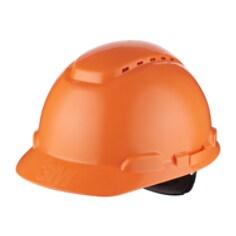 3M™ H700 Casco con ventilación y arnés de ruleta Naranja (1 casco/bolsa)