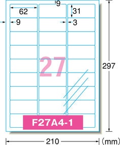 エーワン™ ラベルシール 29442, 透明, インクジェット, ツヤ消し