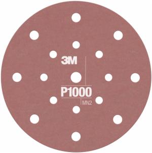 3M™ Hookit Flexible Abrasive Disc 270J, 34803, 6 in, Dust Free, P1000, 25 discs per carton, 5 cartons per caseimage