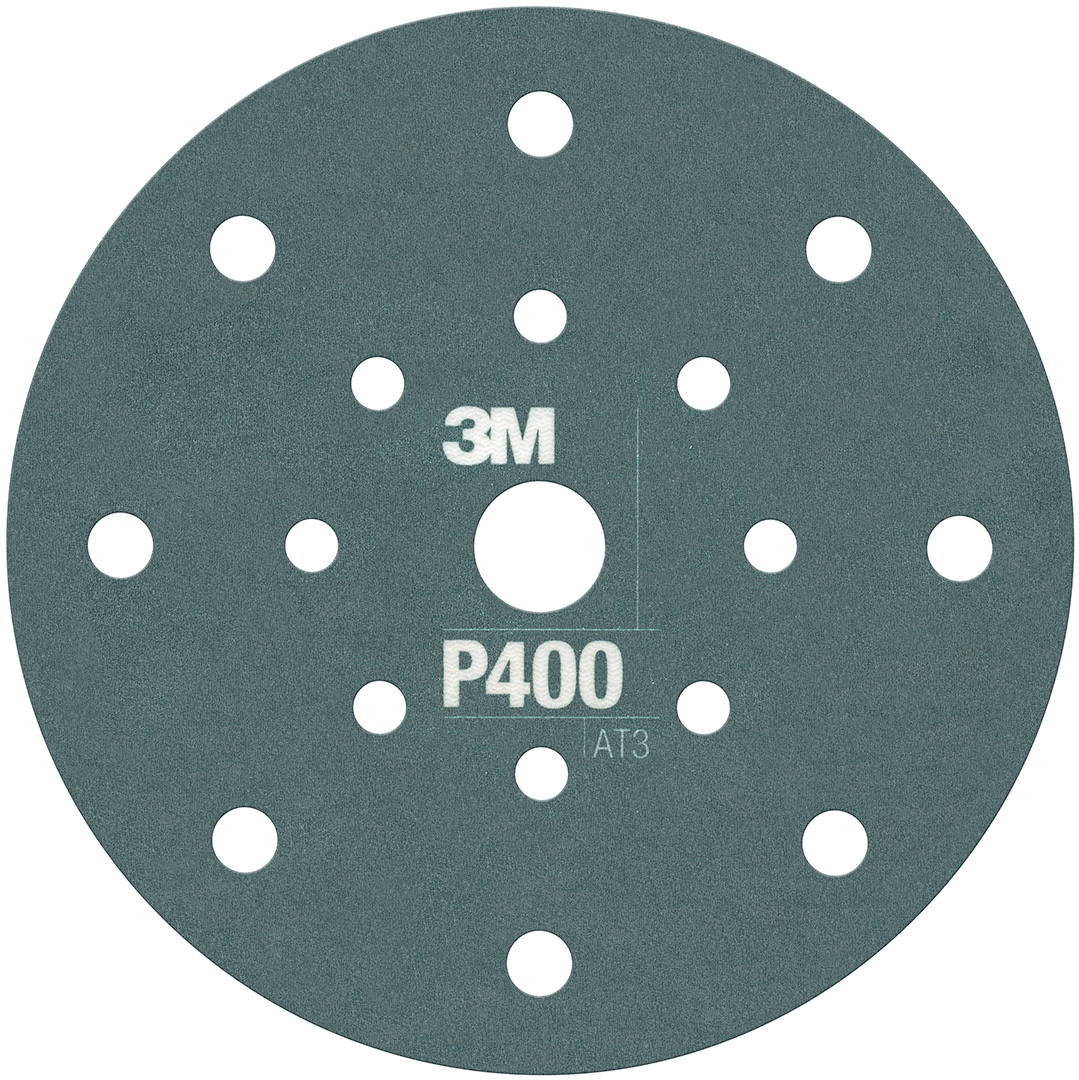 3M™ Hookit™ Flexible Abrasive Disc 270J, 34800, 6 in, Dust Free, P400, 25 discs per carton, 5 cartons per case