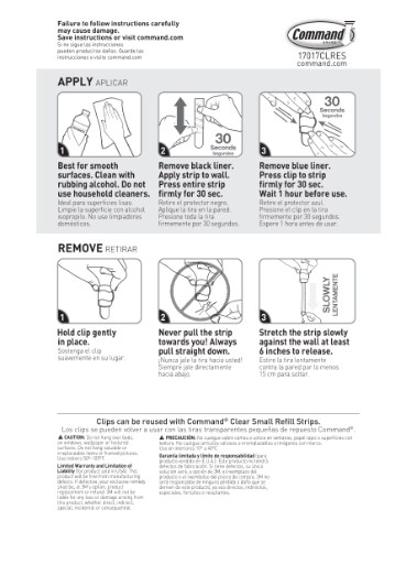 17017CLRES Command™ Instructions