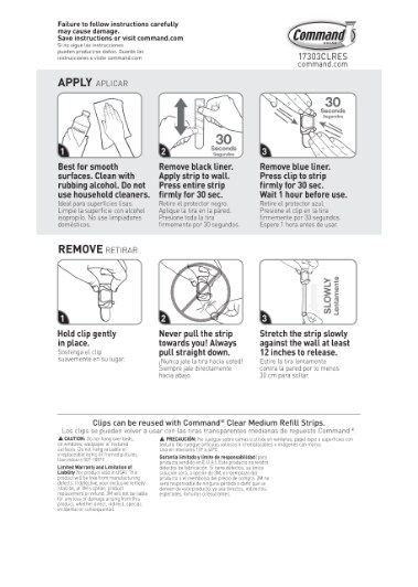 17303CLRES Command™ Instructions